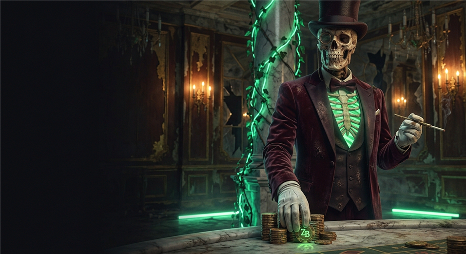 Speelautomaten en kaartspellen in neonlicht